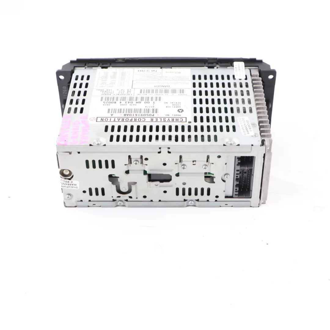Radio With 5-Disc CD Changer Control Module to Chrysler Grand Voyager with Part number P05091610AB Chrysler Grand Voyager Radio With 5-Disc CD Changer Control Module - SKU P05091610AB - Part number P05091610AB