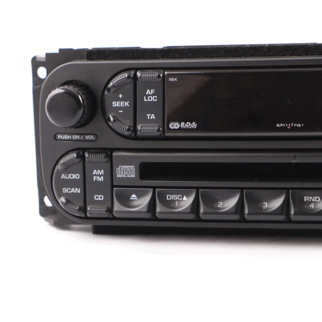 Radio With 5-Disc CD Changer Control Module to Chrysler Grand Voyager with Part number P05091610AB Chrysler Grand Voyager Radio With 5-Disc CD Changer Control Module - SKU P05091610AB - Part number P05091610AB