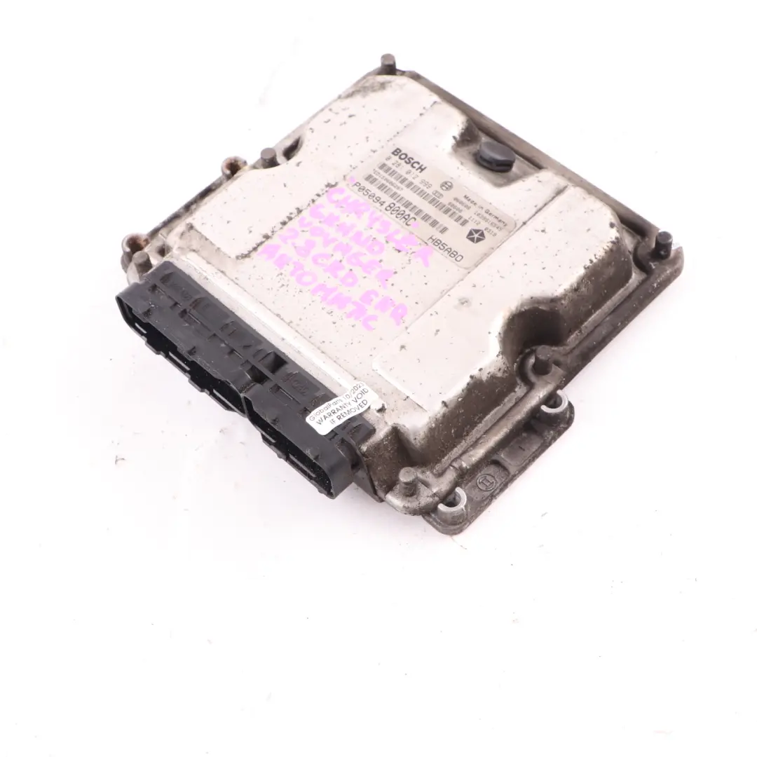 2.8CRD Diesel 163HP Engine Unit ECU Automatic to Chrysler Grand Voyager with Part number P05094800AC Chrysler Grand Voyager 2.8CRD Diesel 163HP Engine Unit ECU Automatic - SKU P05094800AC - Part number P05094800AC