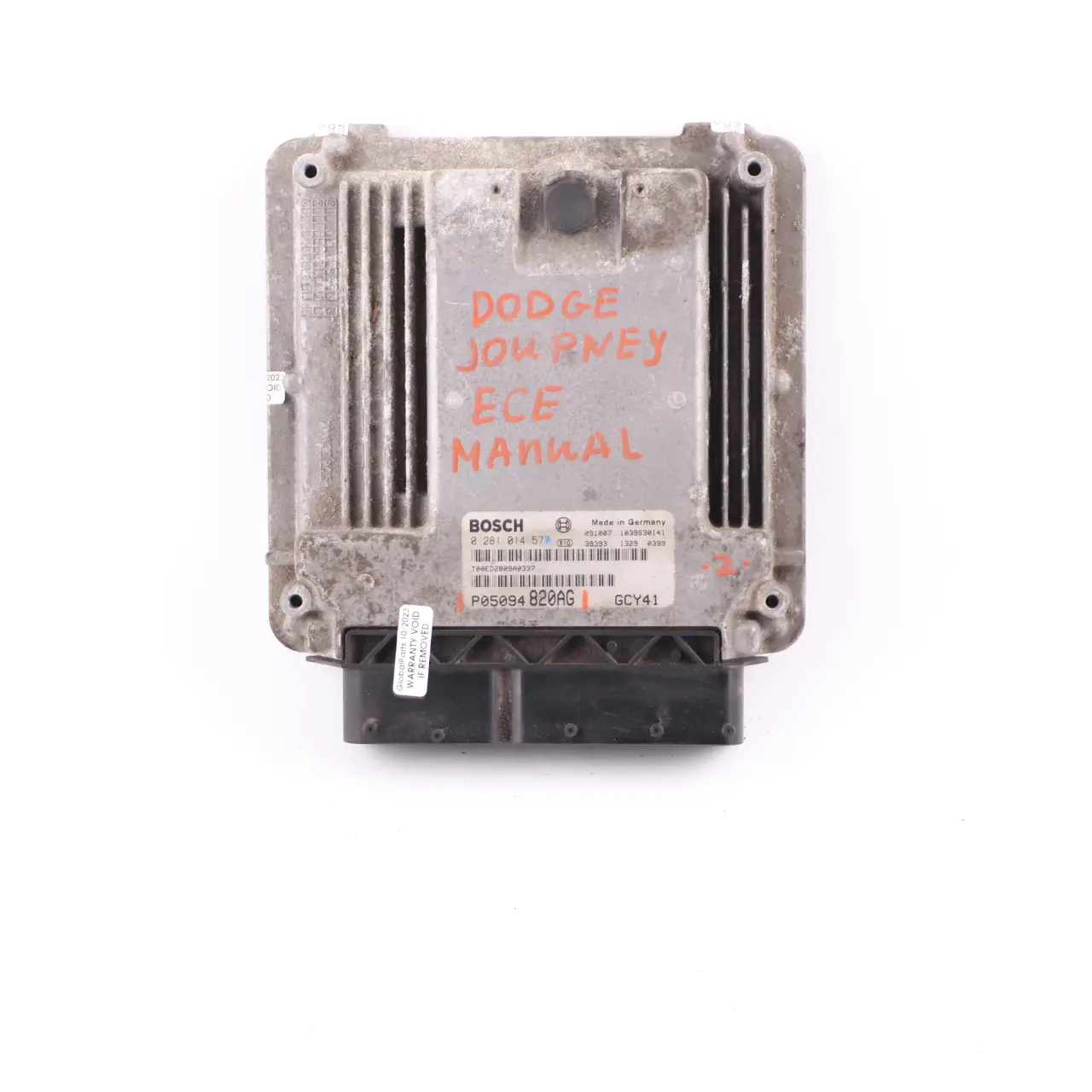 Dodge Journey ECE 2.0 CRD Diesel Calculator Motor ECU Manual P05094820AG