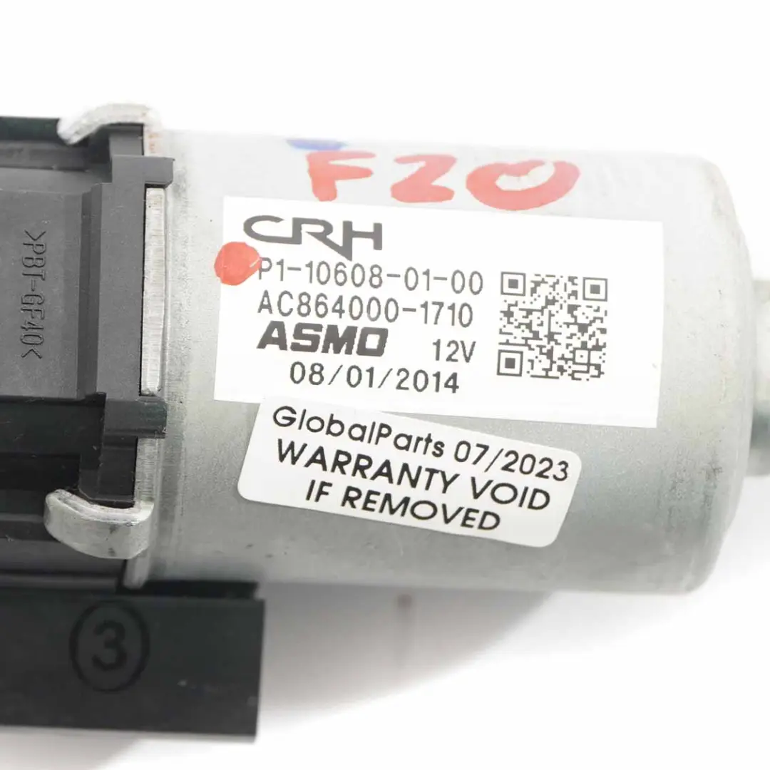 Sitz motor vorne rechts Einsteller Regler Antrieb für BMW F20 mit Teilenummer P1106080100 BMW F20 Sitz motor vorne rechts Einsteller Regler Antrieb - SKU P1106080100 - Teilenummer P1106080100
