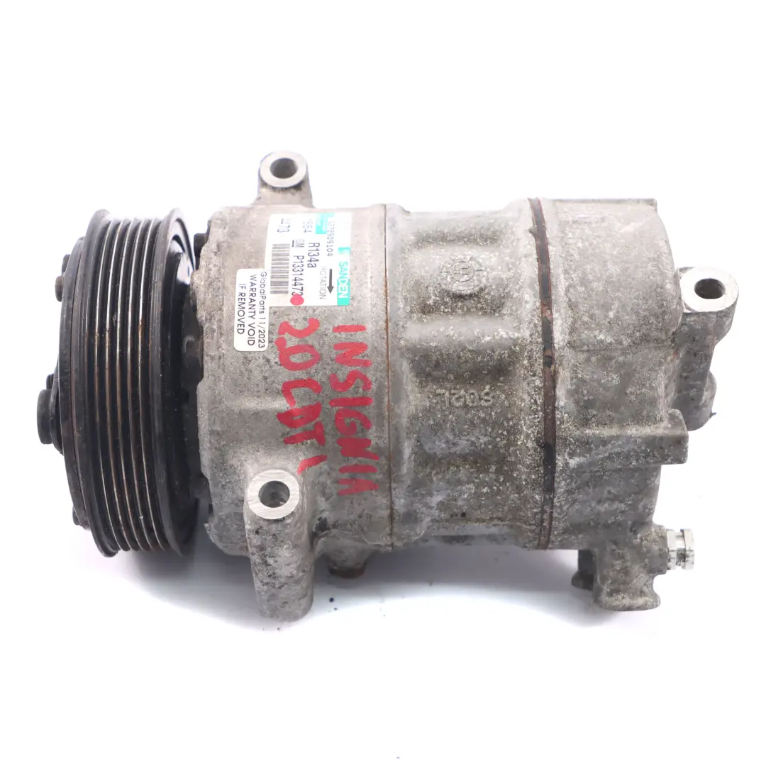 Compresor Aire Acondicionado Bomba A/C para Opel Insignia A 2.0 CDTI con número de pieza P13314473 Opel Insignia A 2.0 CDTI Compresor Aire Acondicionado Bomba A/C - SKU P13314473 - Número de pieza P13314473