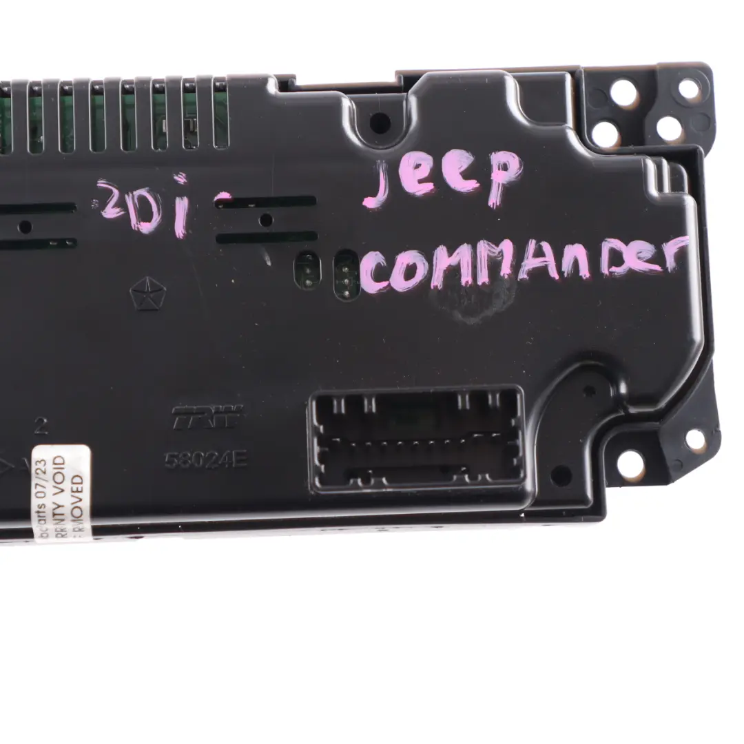 Heater Climate Control A/C Panel to Jeep Grand Cherokee Commander with Part number P55111011AK Jeep Grand Cherokee Commander Heater Climate Control A/C Panel - SKU P55111011AK - Part number P55111011AK