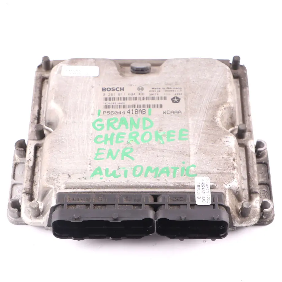ENF Engine Control Unit ECU Automatic to Jeep Grand Cherokee 2.7 with Part number P56044418AB Jeep Grand Cherokee 2.7 ENF Engine Control Unit ECU Automatic - SKU P56044418AB - Part number P56044418AB