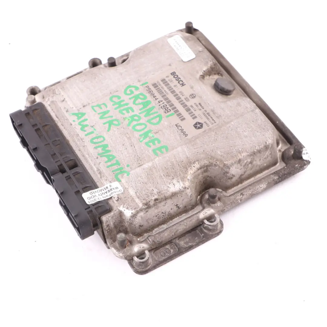 ENF Engine Control Unit ECU Automatic to Jeep Grand Cherokee 2.7 with Part number P56044418AB Jeep Grand Cherokee 2.7 ENF Engine Control Unit ECU Automatic - SKU P56044418AB - Part number P56044418AB