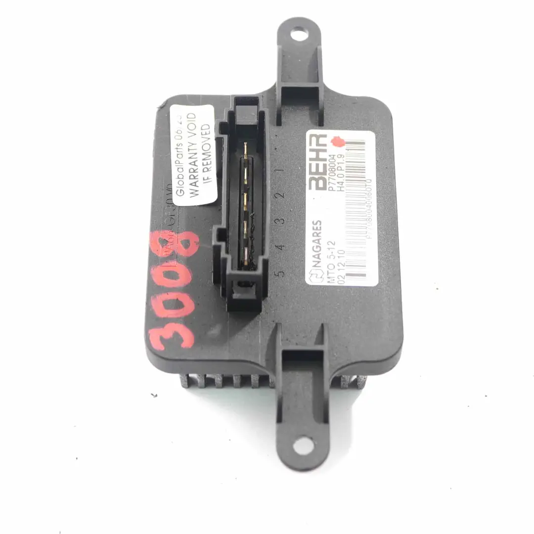 Peugeot 3008 MK1 Motor Lüfter Heizung Gebläse Widerstand Steuergerät - SKU P7708004 - Teilenummer P7708004