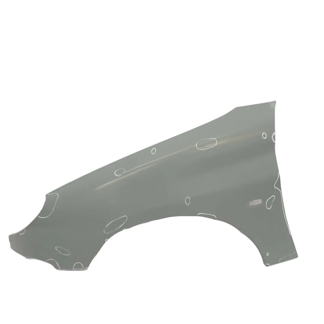 Peugeot 206 Front Left N/S Side Panel Trim Wing Fender Idaho Green Metallic LQA - SKU Peugeot 206 Fender - Part number Peugeot 206 Fender