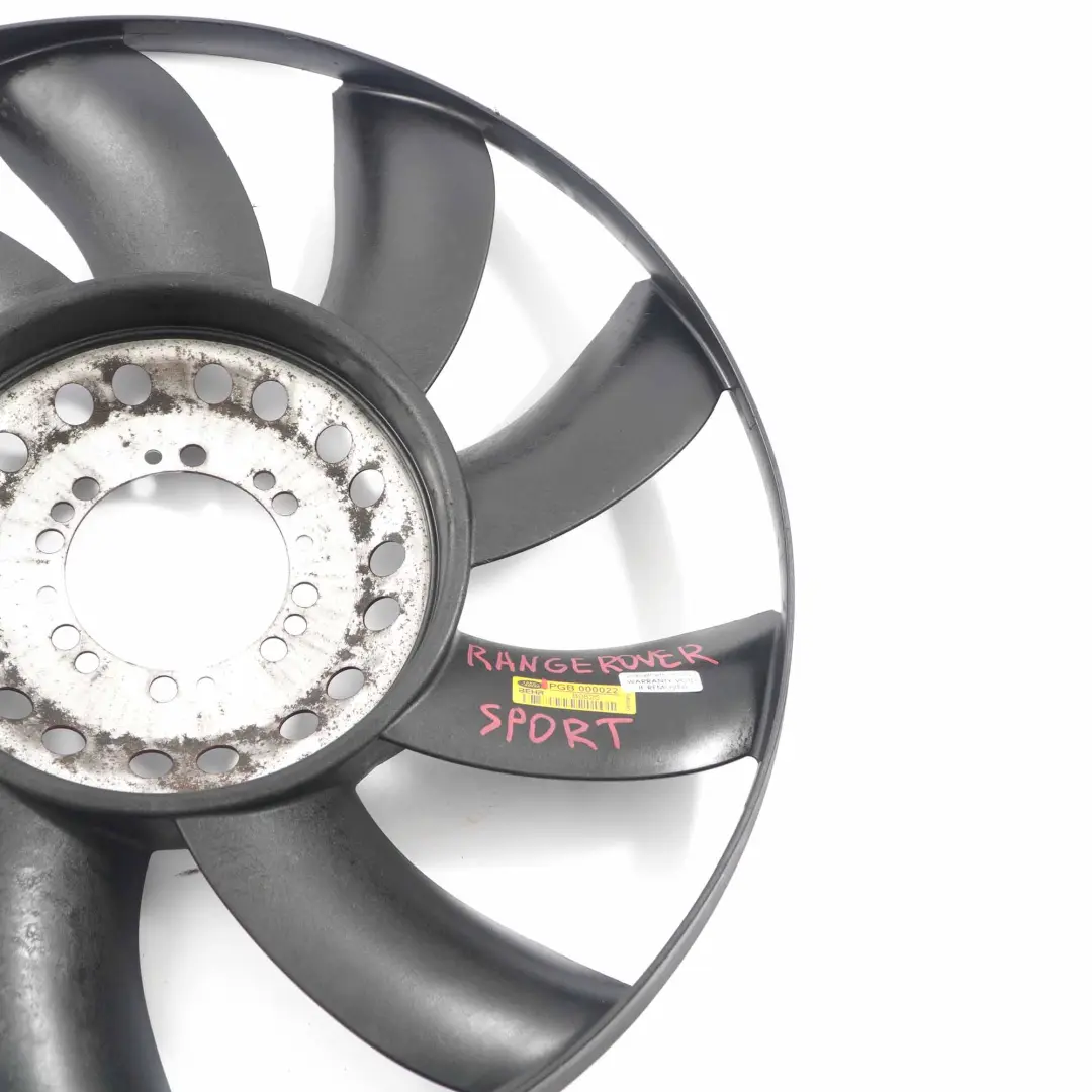 Radiator Fan Visco Blades Shroud to Land Rover Range Rover Sport L322 with Part number PGB 000022 Land Rover Range Rover Sport L322 Radiator Fan Visco Blades Shroud - SKU PGB 000022 - Part number PGB 000022