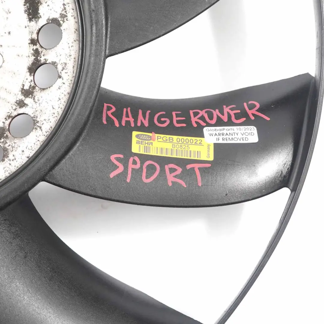 Land Rover Range Rover Sport L322 Radiator Fan Visco Blades Shroud - SKU PGB 000022 - Part number PGB 000022