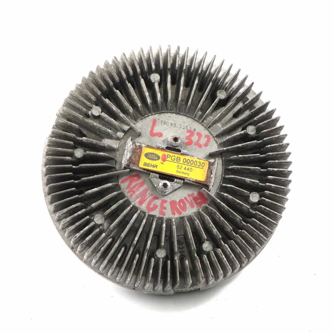 Ventilador Radiador Visco para Land Rover Range Rover Sport L322 con número de pieza PGB 000030 Land Rover Range Rover Sport L322 Ventilador Radiador Visco - SKU PGB-000030 - Número de pieza PGB 000030