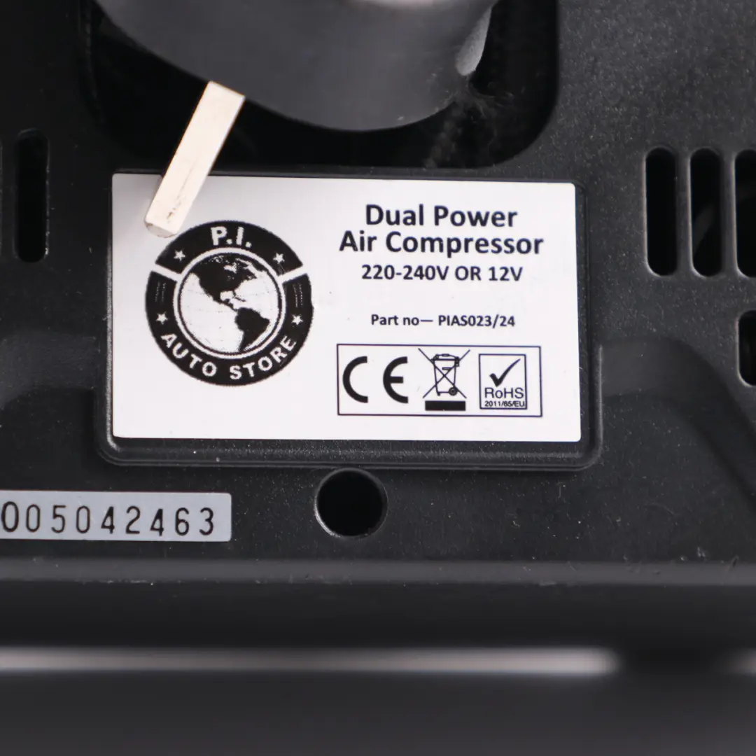 Store Tyre Inflation Air Pump Compressor to Auto with Part number PIAS023/24 Auto Store Tyre Inflation Air Pump Compressor - SKU PIAS023/24 - Part number PIAS023/24