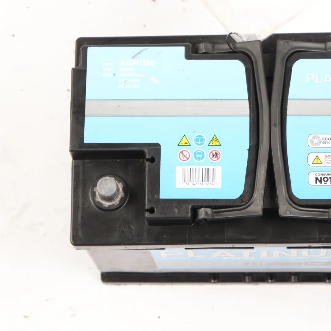  Platinium Start Stop Plus AGM Accumulator Battery 80Ah 800A 12V AGM115 - SKU Platinium AGM 80Ah Accumulator - Part number Platinium AGM 80Ah Accumulator