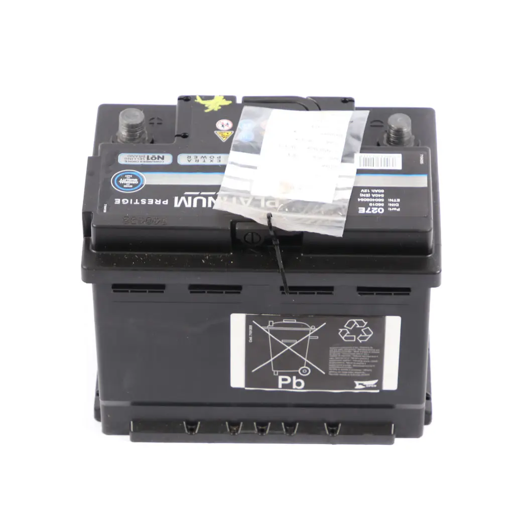  Platinium Prestige Heavy Duty Perfrormace Accumulator Battery 60Ah 540A - SKU Platinium Prestige 60Ah  - Part number Platinium Prestige 60Ah 