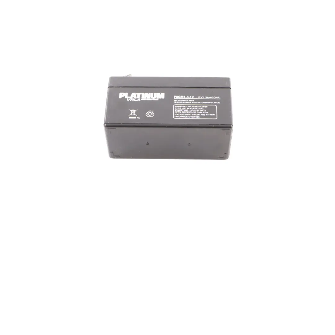 Mercedes W176 PLATINUM VRLA 12V Burglar Alarm Rechargeable Battery PAGM1.3-12 - SKU PLATINUMVRLA12V - Part number PLATINUMVRLA12V