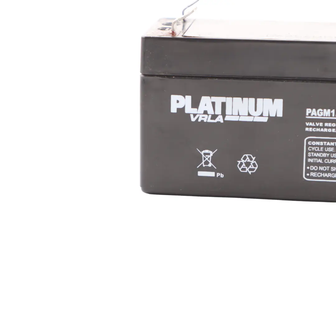 Mercedes W176 PLATINUM VRLA 12V Burglar Alarm Rechargeable Battery PAGM1.3-12 - SKU PLATINUMVRLA12V - Part number PLATINUMVRLA12V