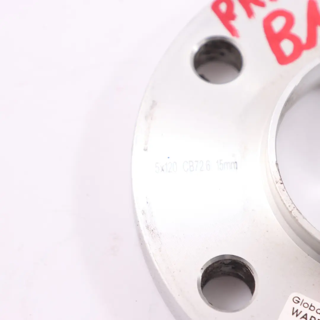 BMW Precision Spurverbreiterung Distanzscheiben Set 5x120 72.6mm 15mm - SKU Precision Spacer Set 5x120 - Teilenummer BMW Spacer Set 5x120
