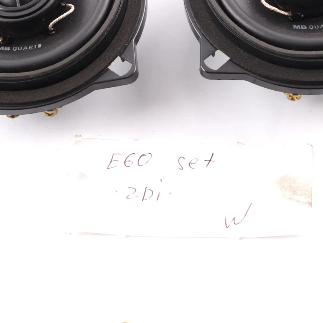 BMW E60 E87 E90 MB Quart Stereo Audio Speaker Woofer Audio Unit Set - SKU QMW200 - Part number QMW200