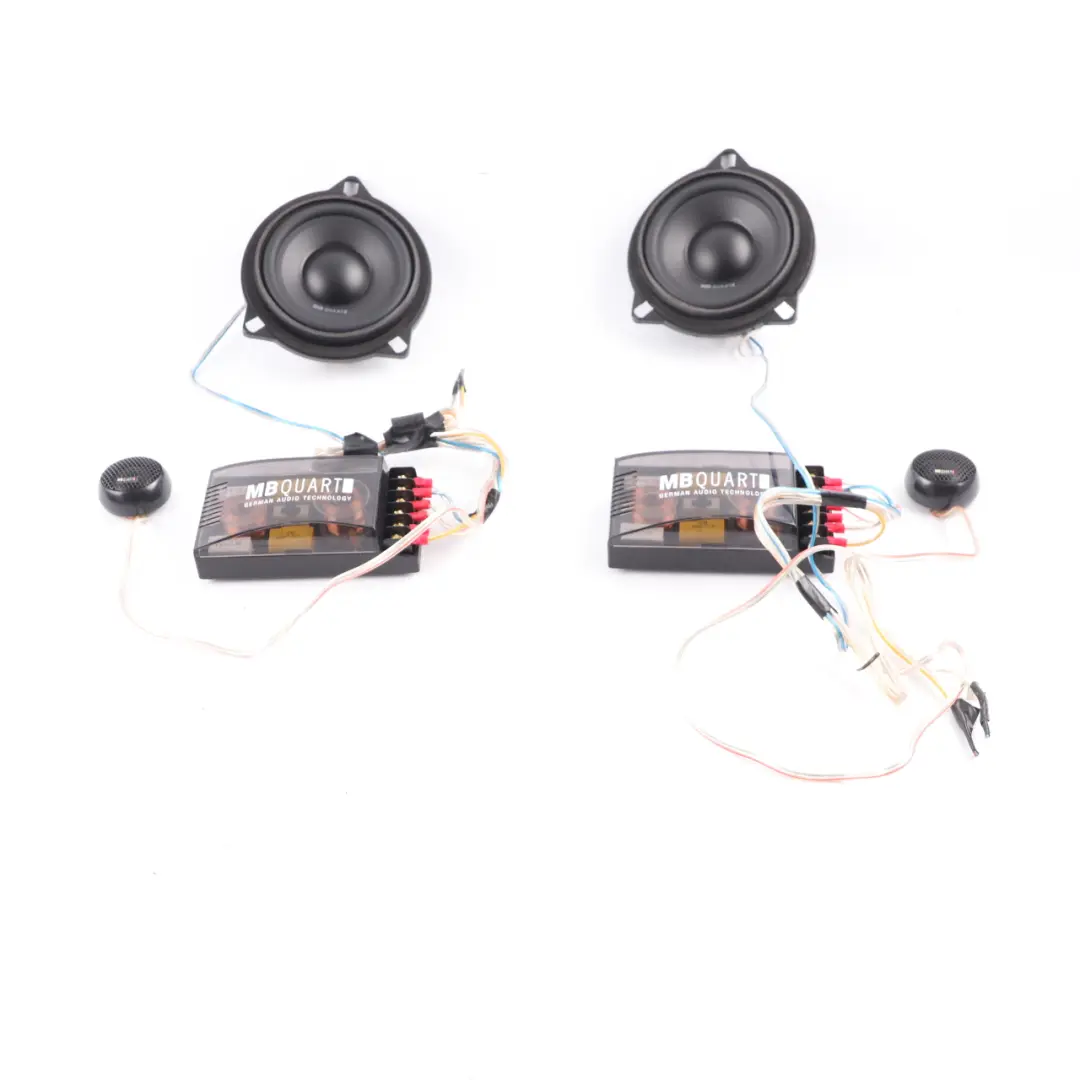 BMW E60 E87 E90 MB Quart Stereo Audio Speaker Woofer Audio Unit Set - SKU QMW200 - Part number QMW200