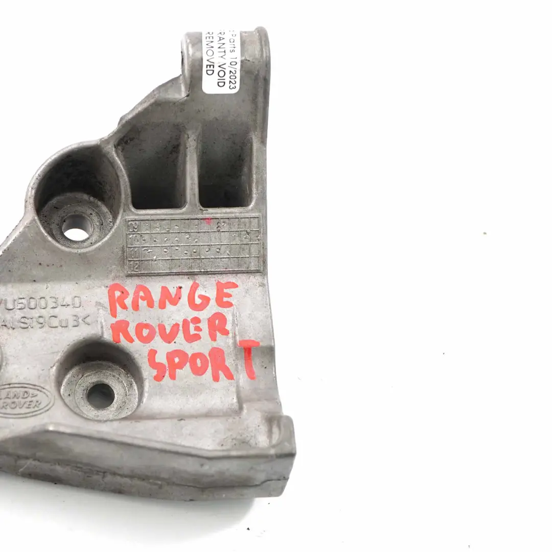 Steering Pump Bracket Mount to Land Rover Range Sport L320 3.0 D Power with Part number QVU500340 Land Rover Range Sport L320 3.0 D Power Steering Pump Bracket Mount - SKU QVU500340 - Part number QVU500340