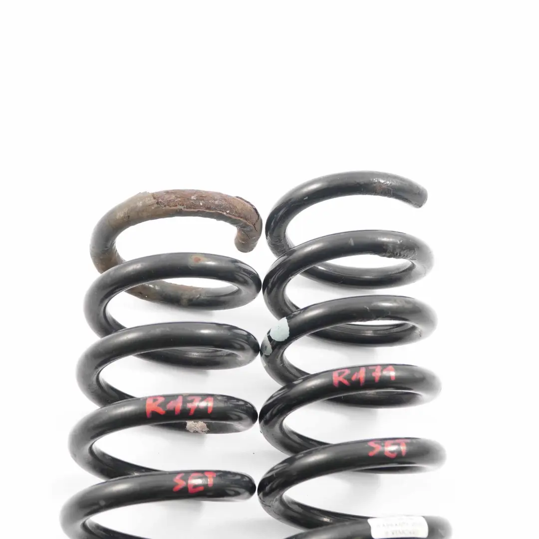 Axle Suspension Spring Left Right N/O/S Coil Set to Mercedes SLK R171 Rear with Part number R171 Rear Coil Spring Set Mercedes SLK R171 Rear Axle Suspension Spring Left Right N/O/S Coil Set - SKU R171 Rear Coil Spring Set - Part number R171 Rear Coil Spring Set