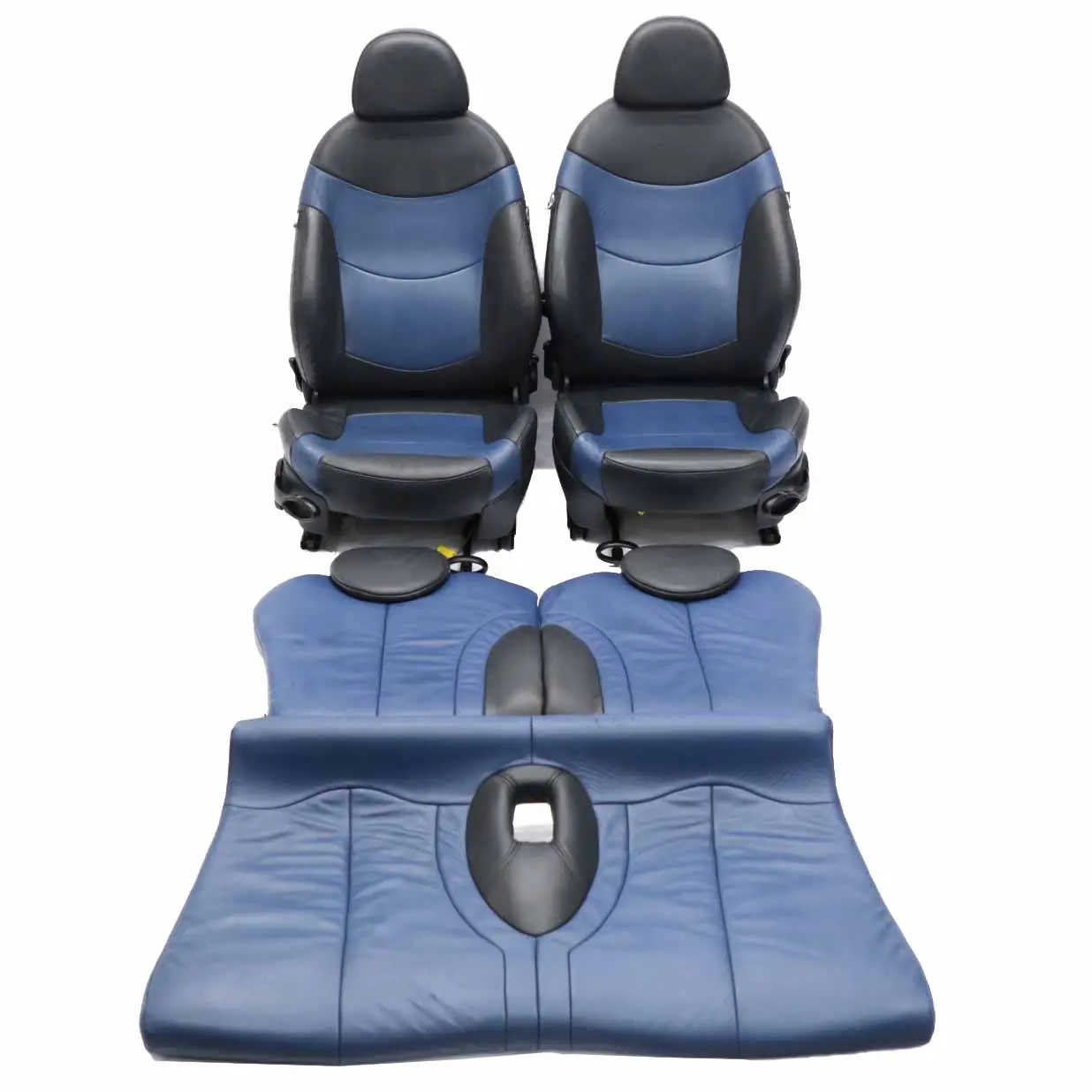 Asientos Cuero Mini R50 R53 Lapis Blue Asiento Delantero Trasero