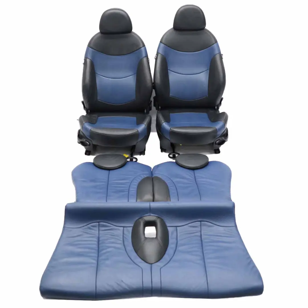 Sedili Pelle Mini R50 R53 Lapis Blue Sedile Anteriore Posteriore per con numero di parte 6968456 Sedili Pelle Mini R50 R53 Lapis Blue Sedile Anteriore Posteriore - SKU R50-Blue-Leather-Seats-Set-(T6LP) - Numero di parte 6968456