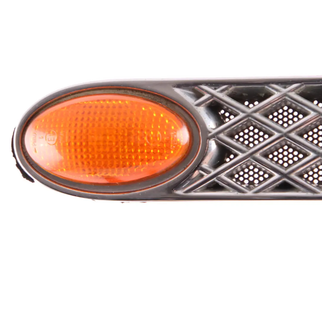 Front Left Right Hood Bonnet Wing Turn Indicator Trim Grille Set Chrome to Mini R50 with Part number R50 Set Mini R50 Front Left Right Hood Bonnet Wing Turn Indicator Trim Grille Set Chrome - SKU R50 Chrome Set - Part number R50 Set