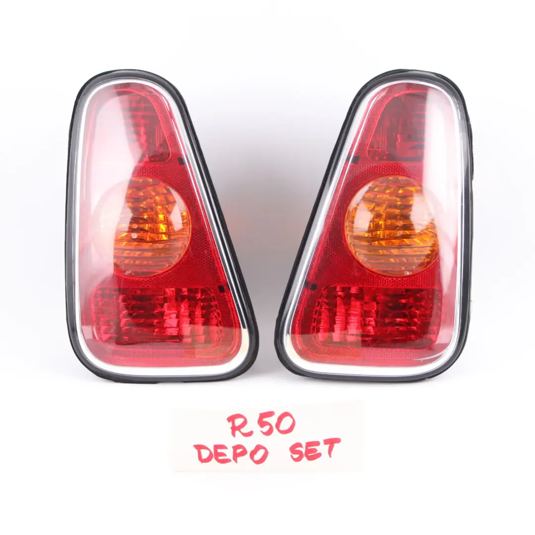 Mini Cooper One R50 Rücklicht Lampe Links Rechts Hinten Set - SKU R50 DEPO Rear Lamp Set - Teilenummer R50 Lamp