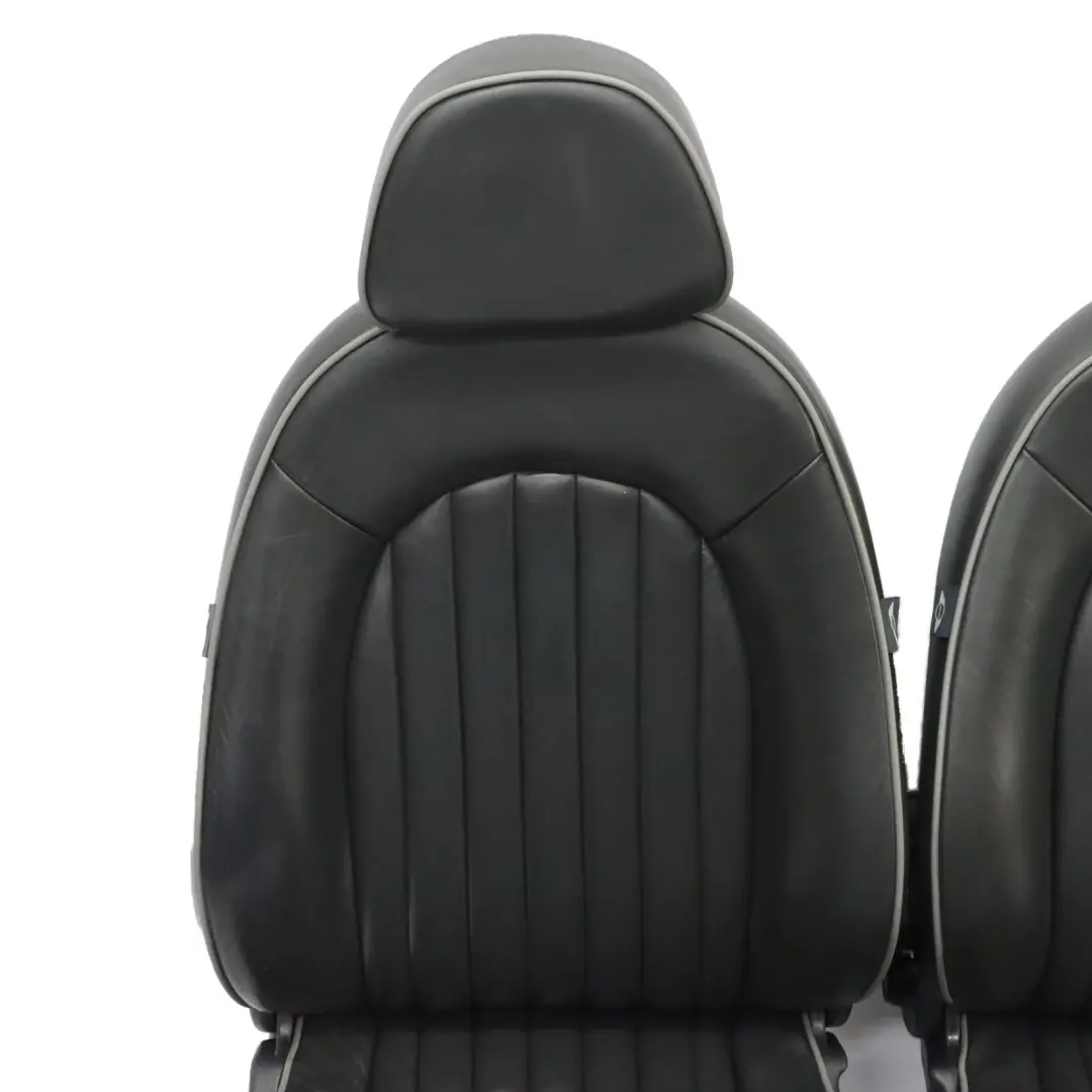  Leather Seats Mini R50 English Park Lane Panther Black Front Rear Seat - SKU R50 English Leather Seats (LNPN)-1 - Part number 6971124