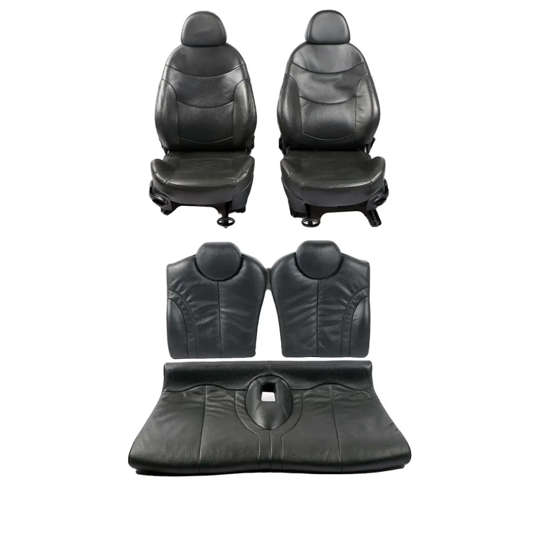 Heated Panther Black Leather Profile Interior Seats Seat to Mini Cooper One R50 R53 with Part number 7155092 Mini Cooper One R50 R53 Heated Panther Black Leather Profile Interior Seats Seat - SKU 7155092 - Part number 7155092