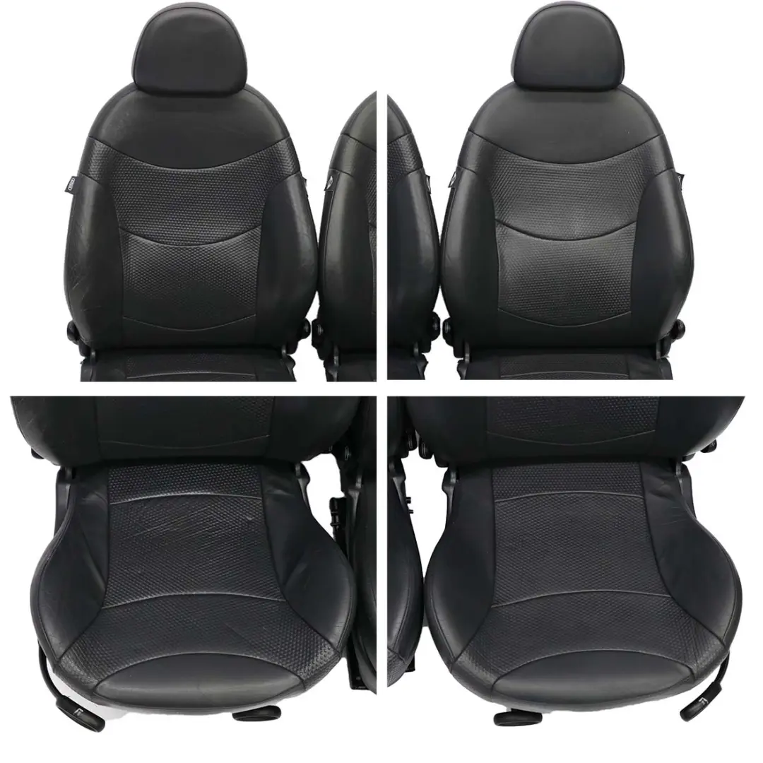Mini Cooper One R53 Panther Black Leather Profile Interior Seats Seat - SKU R50 Leather Seats - Part number R50