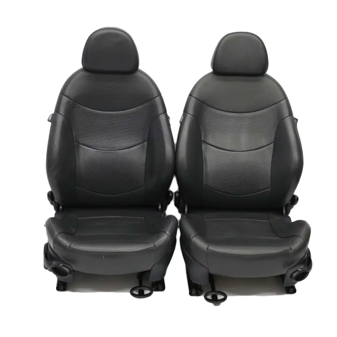 Leather Profile Interior Seats Seat to Mini Cooper One R53 Panther Black with Part number R50 Mini Cooper One R53 Panther Black Leather Profile Interior Seats Seat - SKU R50 Leather Seats - Part number R50