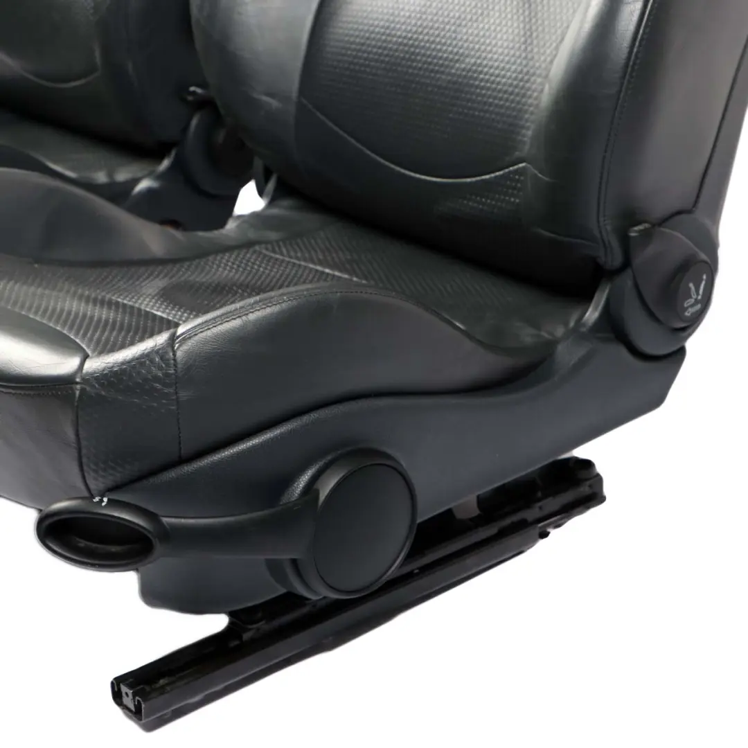 Heated Panther Black Leather Profile Interior Seats Seat to Mini Cooper One R50 R53 with Part number 7155092 Mini Cooper One R50 R53 Heated Panther Black Leather Profile Interior Seats Seat - SKU 7155092 - Part number 7155092