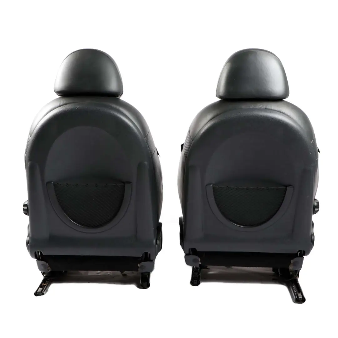 Heated Panther Black Leather Profile Interior Seats Seat to Mini Cooper One R50 R53 with Part number 7155092 Mini Cooper One R50 R53 Heated Panther Black Leather Profile Interior Seats Seat - SKU 7155092 - Part number 7155092