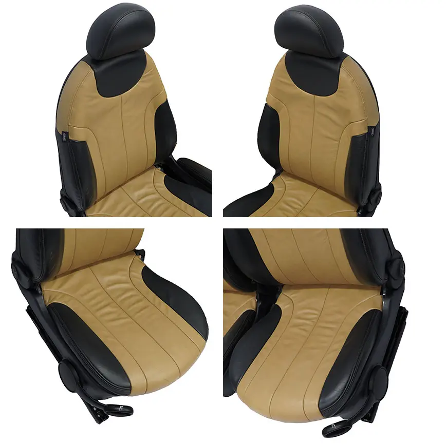 Ledersitze Mini Cooper R53 Soft / Cordoba Beige Interieur Vorderer Rücksitz - SKU R50 Leather Soft / Cordoba Beige (T3CB) - Teilenummer R50