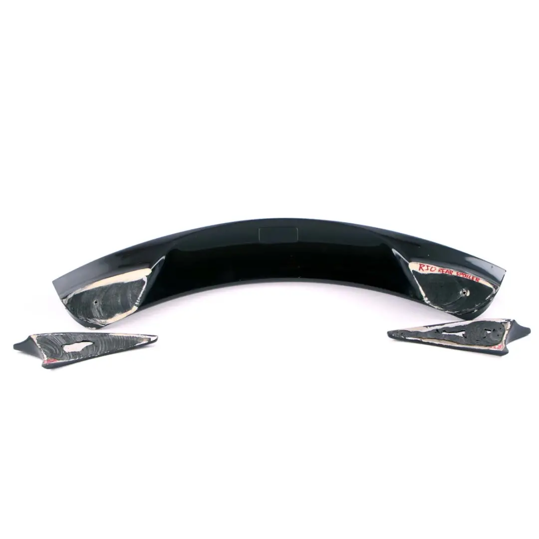 Spoiler Sport Trunk Lid Tailgate Trim Black to Mini Cooper One R50 R53 Rear with Part number R50 Rear Spoiler Mini Cooper One R50 R53 Rear Spoiler Sport Trunk Lid Tailgate Trim Black - SKU R50 Rear Spoiler - Part number R50 Rear Spoiler