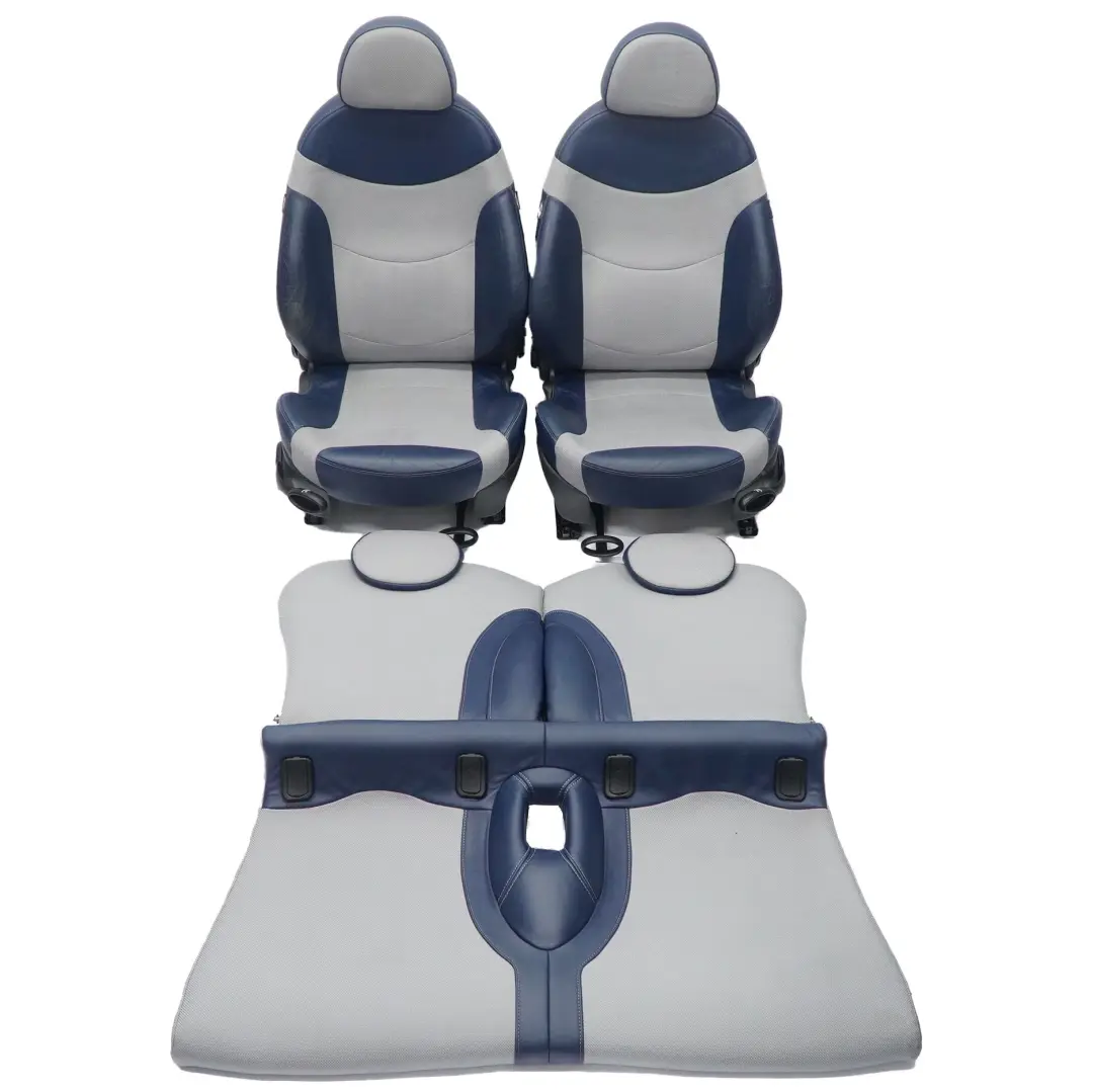 Mini R50 R53 Sitze Beheizt Sport Checkmate Blau Vorne Hinten Sitz - SKU R50 Sport Cloth Leather Checkmate P7ANA - Teilenummer R50 Sport Cloth Leather Checkmate P7ANA