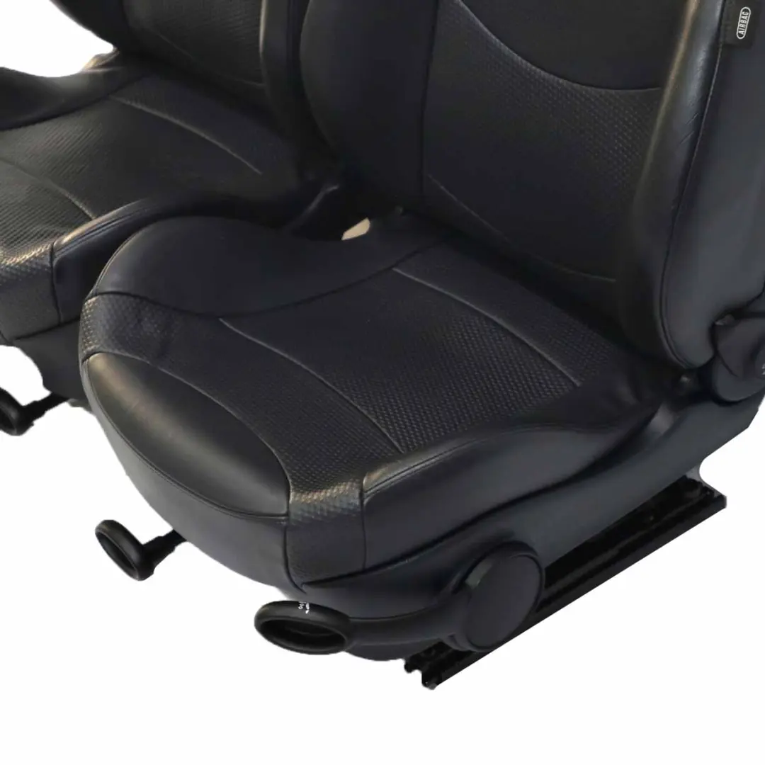 Sedili Mini R50 R53 Pelle Nera Panther Profilo Anteriore Posteriore - SKU R50 Sport Leather Profile Black T5PN-1 - Numero di parte R50 Sport Leather Profile Black T5PN