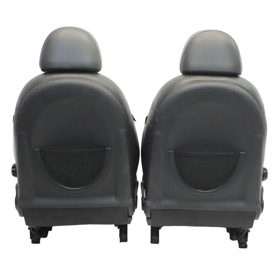  Seats Mini Cooper R53 Panther Black Leather Profile Front Rear Seat - SKU R50-Sport-Leather-Profile-Black-T5PN - Part number R50
