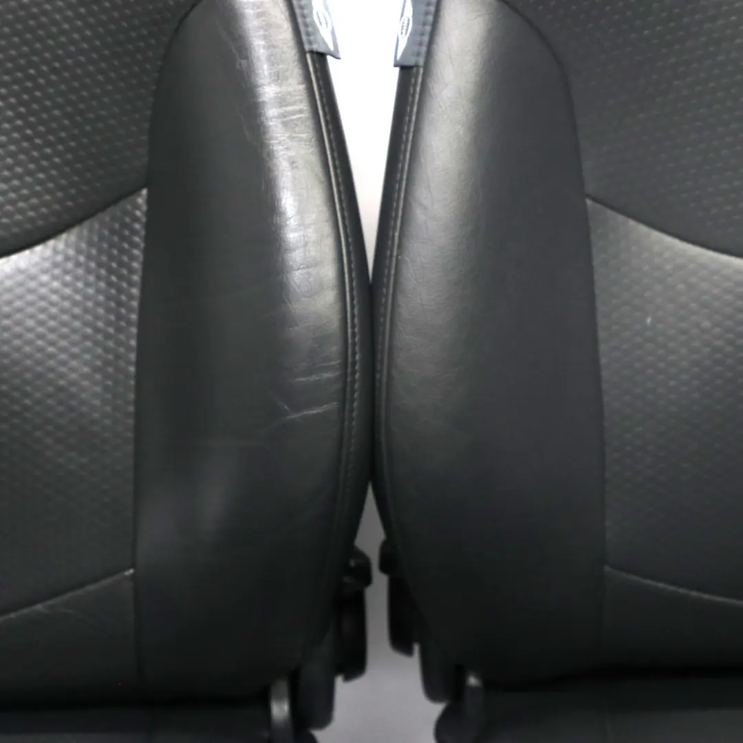  Asientos Mini R53 Panther Negro Cuero Perfil Delantero Trasero - SKU R50-SPORT-LEATHER-PROFILE-T5PN-SET-1 - Número de pieza R50