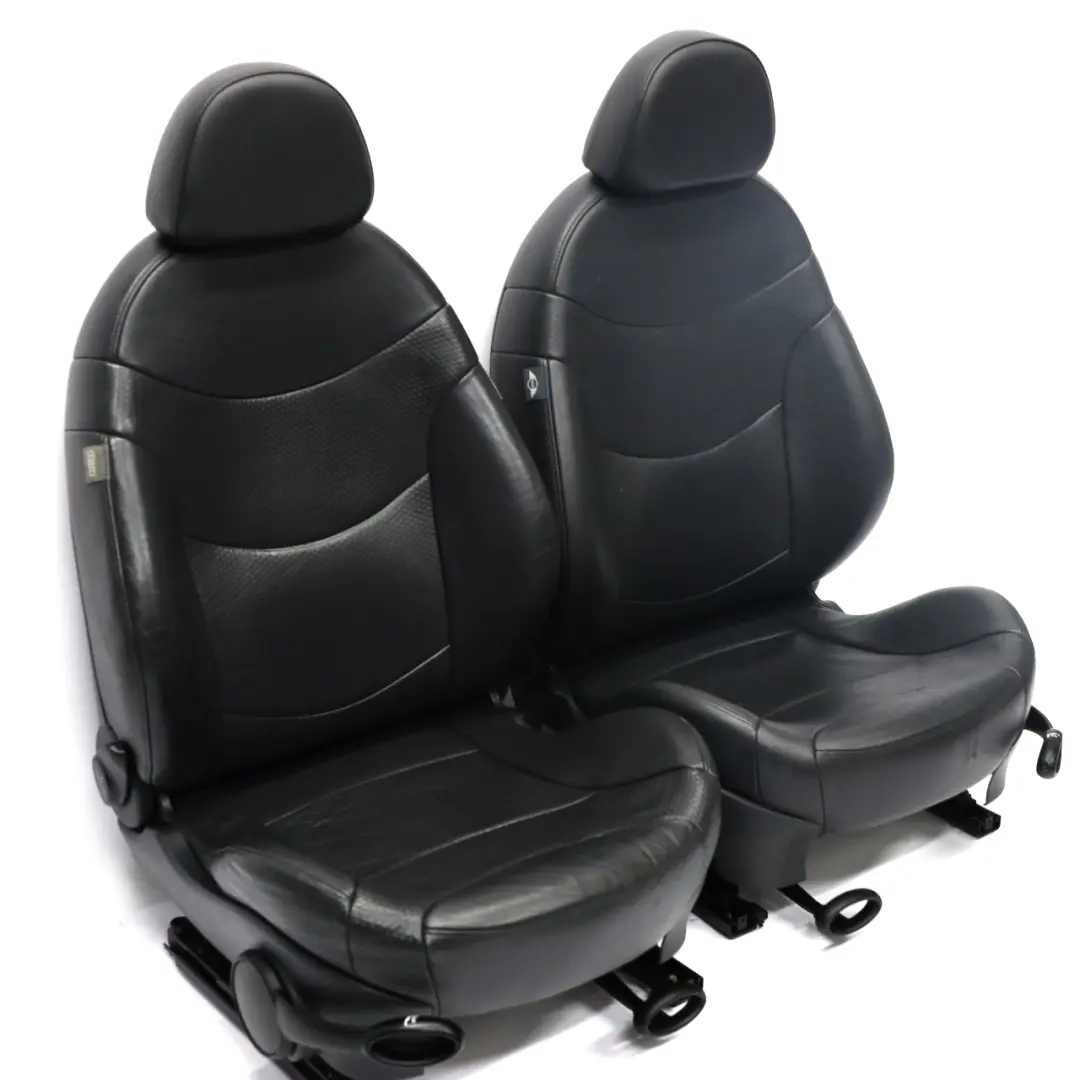  Asientos Mini R53 Panther Negro Cuero Perfil Delantero Trasero - SKU R50-SPORT-LEATHER-PROFILE-T5PN-SET-1 - Número de pieza R50