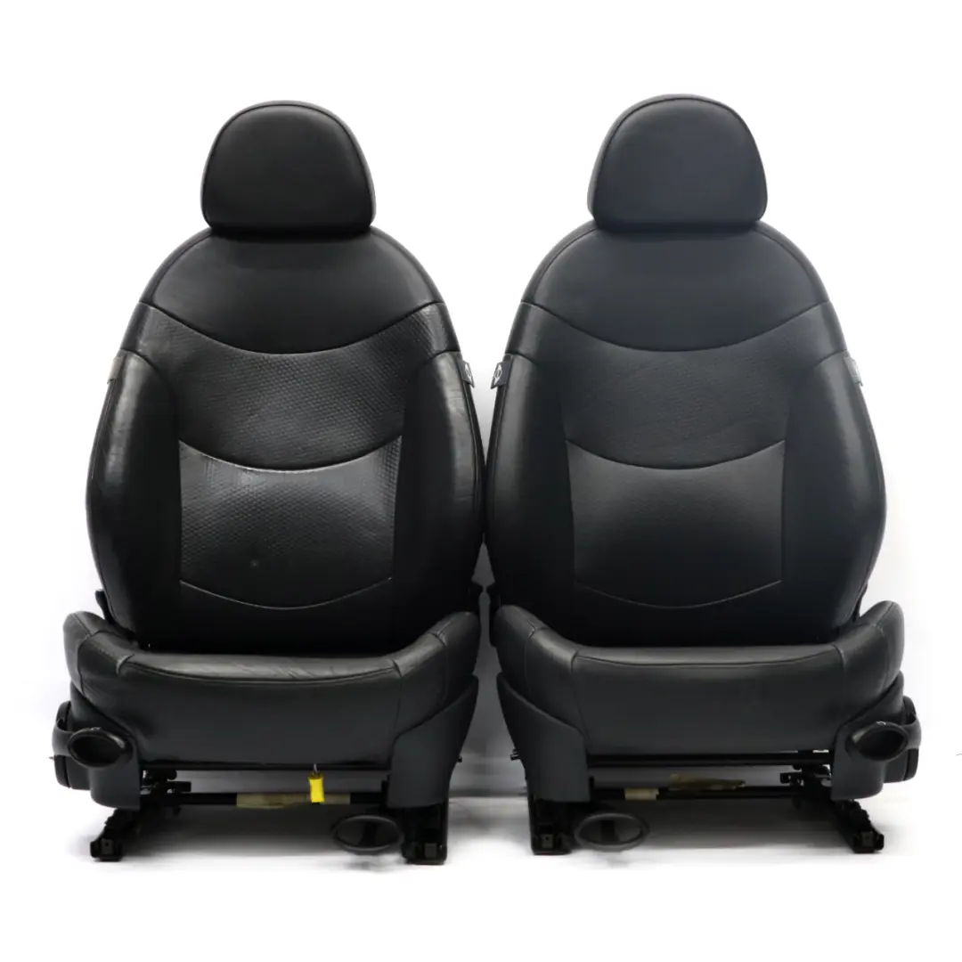  Seats Mini Cooper R53 Panther Black Leather Profile Front Rear Seat - SKU R50-SPORT-LEATHER-PROFILE-T5PN-SET-1 - Part number R50