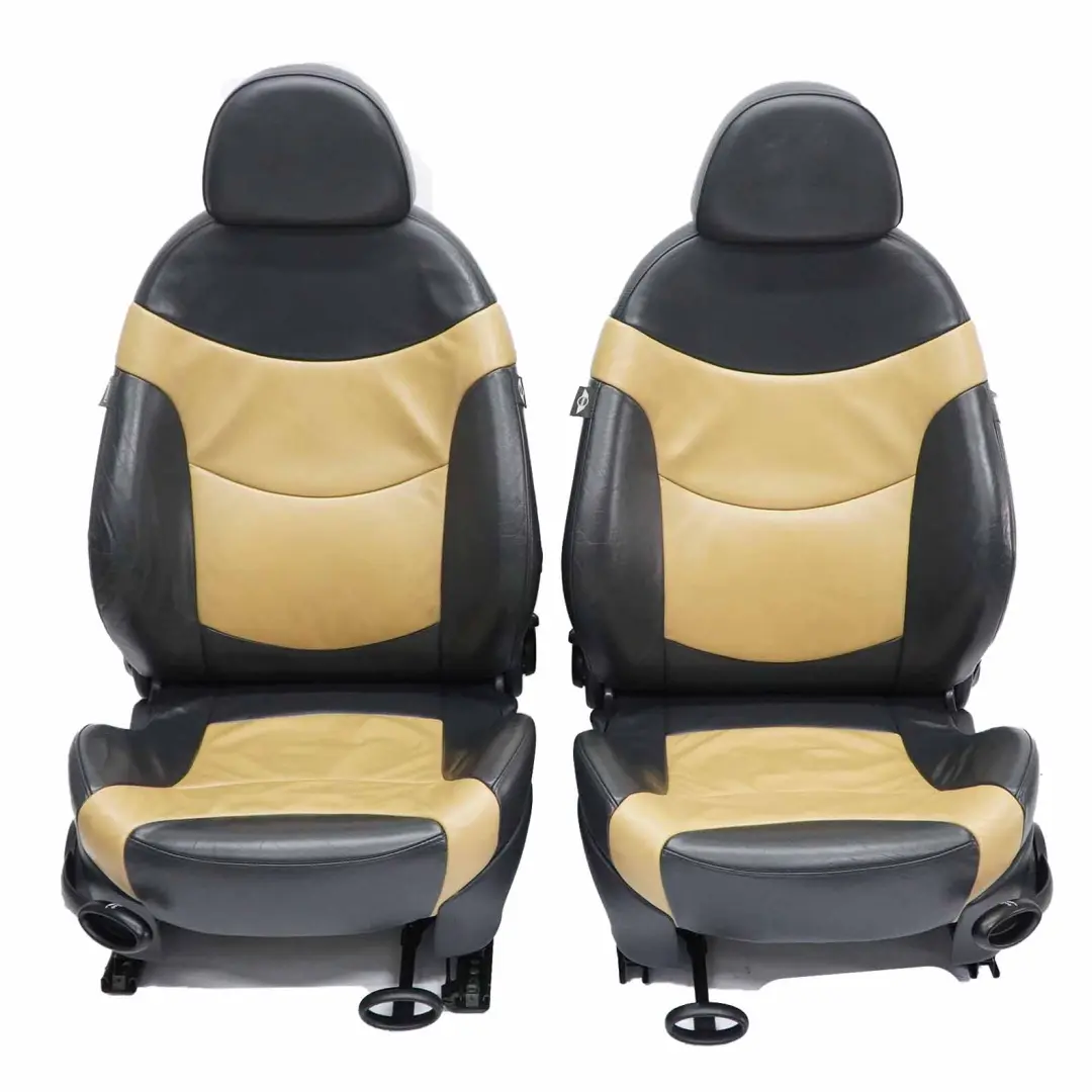 Mini Cooper R53 Sport Leather Soft / Cordoba Beige Interior Seats - SKU R50 Sport Leather Soft / Cordoba Beige (T3CB) - Part number R50