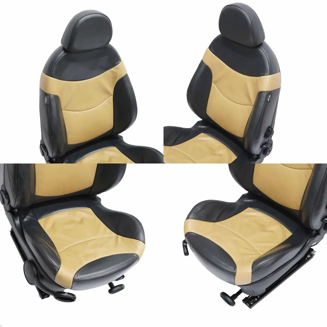 Mini Cooper R53 Sport Leather Soft / Cordoba Beige Interior Seats - SKU R50 Sport Leather Soft / Cordoba Beige (T3CB) - Part number R50