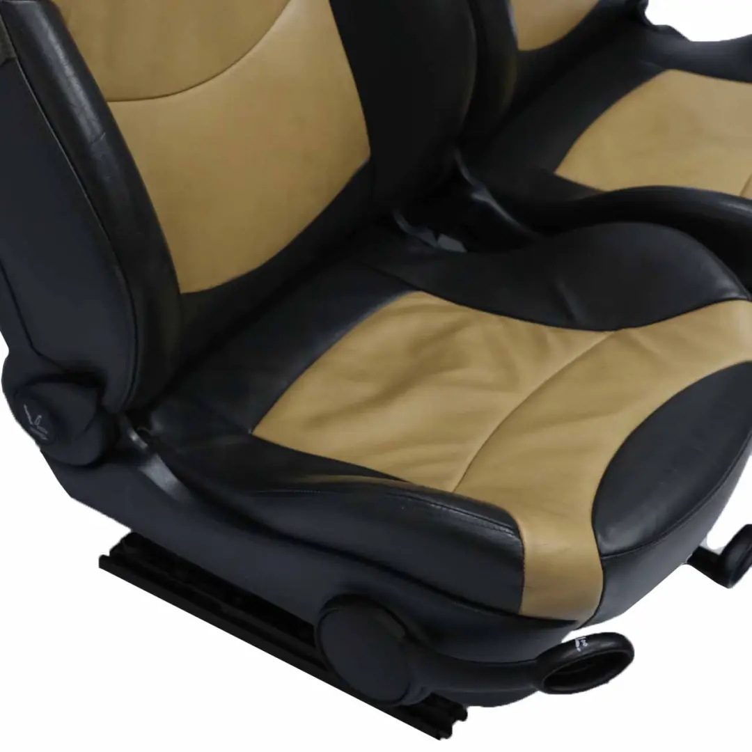  Leather Seats Mini Cooper R52 Heated Soft Cordoba Beige Interior Front Rear Seat - SKU R52 Leather Cordoba Beige (T3CB) - Part number R52 Leather Cordoba Beige (T3CB)