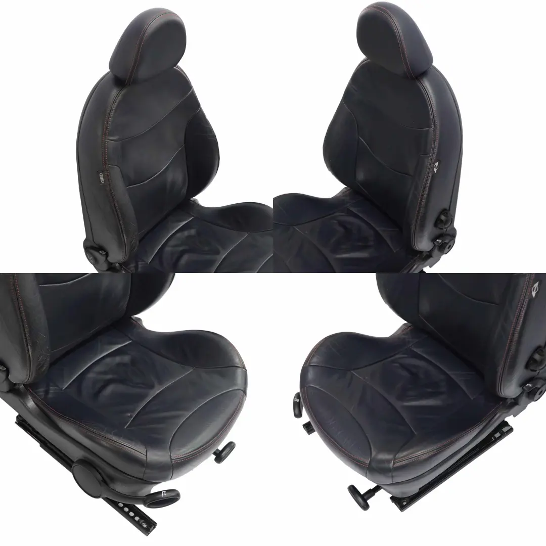 Leather Seats Mini R52 Cabrio Heated Sport Gravity Front Seat Orange Seam to with Part number R52 Leather Seats (T6DC) Leather Seats Mini R52 Cabrio Heated Sport Gravity Front Seat Orange Seam - SKU R52 Leather Sport Seats Orange Seam (T6DC) - Part number R52 Leather Seats (T6DC)