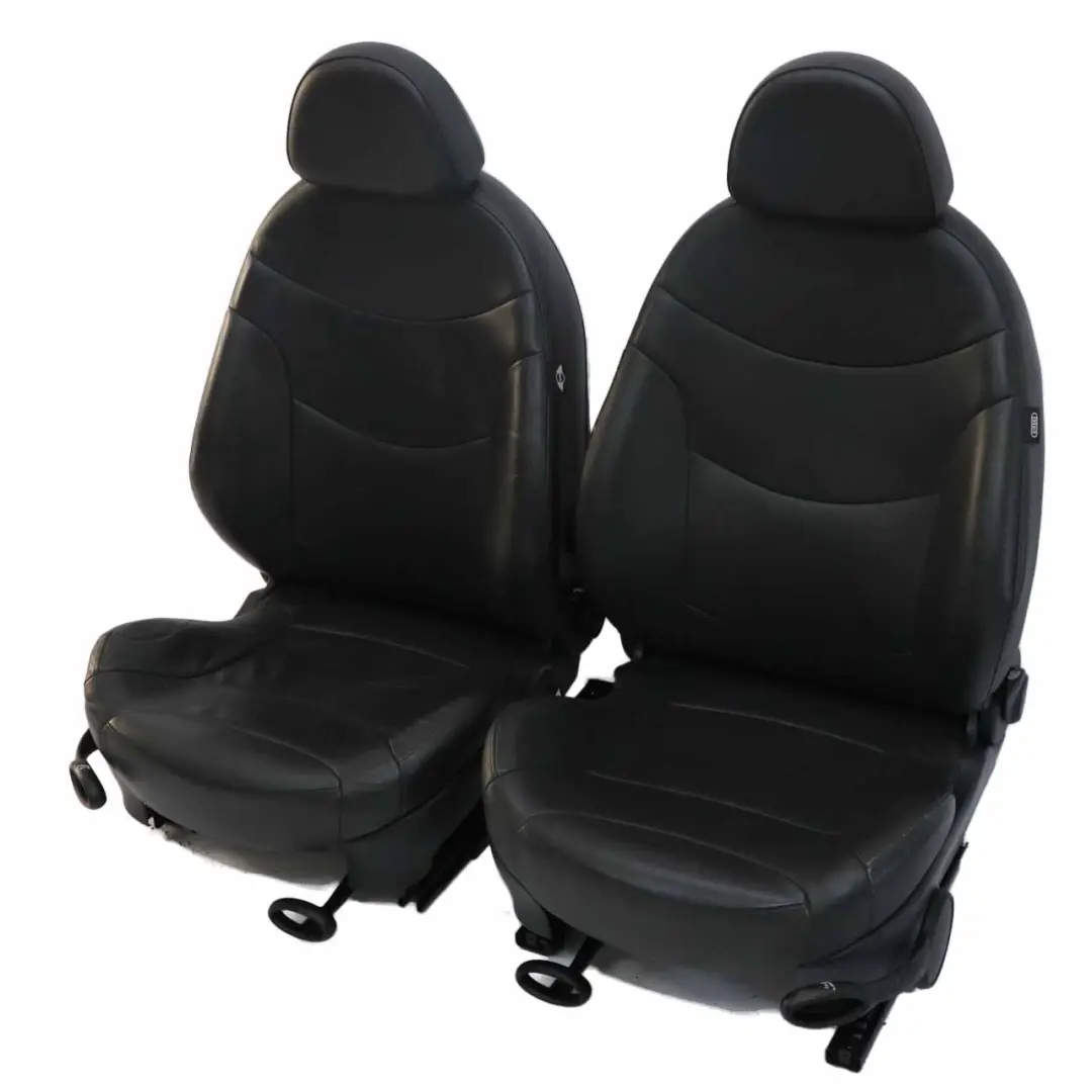  Seats Mini R52 Cabrio Heated Sport Panther Black Leather Gravity Front Rear Seat - SKU R52 Sport Leather Gravity Seats T6PN-1 - Part number 7155100