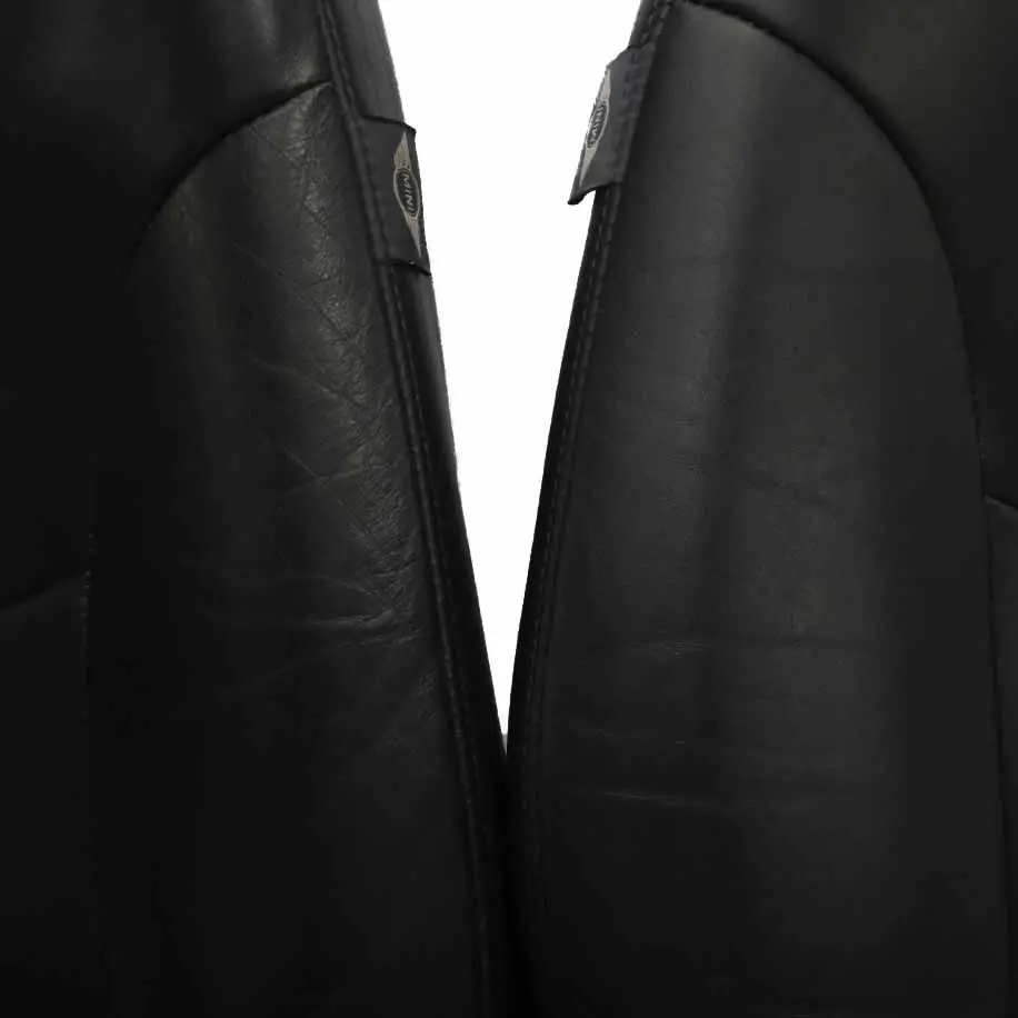  Seats Mini R52 Cabrio Sport Panther Black Leather Gravity Front Rear Seat - SKU R52 Sport Leather Gravity Seats T6PN - Part number 7155100