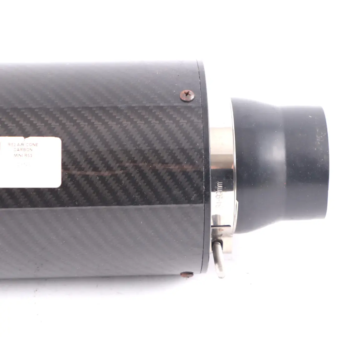 Air Box Mini Cooper R53 Air Filter Cone Carbon Fibre Look Housing - SKU R53 AIR CONE CARBON - Part number R53 AIR CONE CARBON
