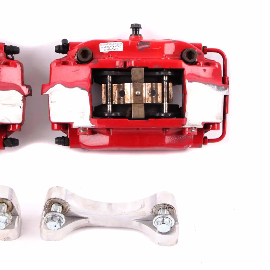 Front Wheel Brembo Brake Brakes Caliper 4-Pot Conversion Adapters Set to Mini R53 with Part number R53 Brembo Set Mini R53 Front Wheel Brembo Brake Brakes Caliper 4-Pot Conversion Adapters Set - SKU R53 Brembo Set - Part number R53 Brembo Set